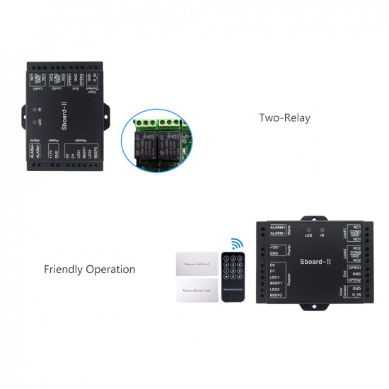 Mini carte contrôleur d'accès  2 portes  Sboard-2