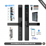 Serrure intélligente biométrique Pour porte aluminium et PVC mince application Ttlock LS-L106 (X32)