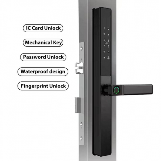 Serrure intélligente biométrique Pour porte aluminium et PVC mince application Ttlock LS-L106 (X32)