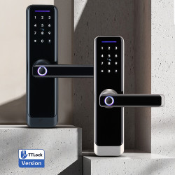Serrure Biométrique Intelligent Bluetooth TTlock ROBISAN X23 ( Deverrouillage Par Empreinte , Code , App , Clée et TAG Mifare ) Serrure Biométrique Intelligent Bluetooth TTlock ROBISAN X23 ( Deverrouillage Par Empreinte , Code , App , Clée et TAG Mifare )