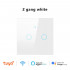 Interrupteur de lumière intelligent Tactile Sans et avec neutre 2-Voies Blanc tuya