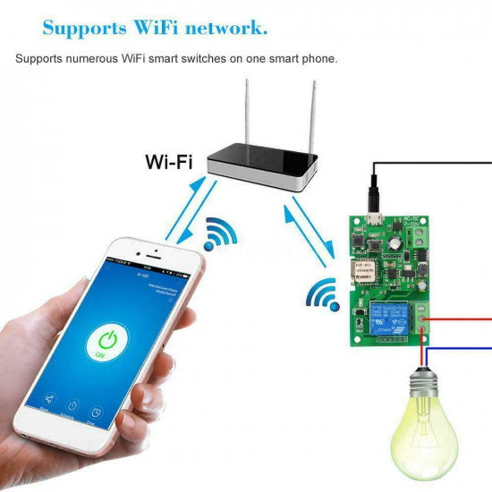 interrupteur intelligent WiFi 5V-32V  autobloquant SONOFF