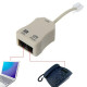 Séparateur en ligne pour Modem  ADSL  téléphone ,  filtre réseau , Splitter  DSLA4116004