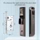 Serrure intélligente T10 cooper biométrique avec caméra Pour porte extérieure Tuya empreintes digitale , code , faciale et carte ic et 