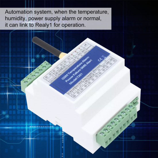 GSM Remote Relay Switch Access Controller T201 GSM Temperature-Alarm-Power-Status-Monitoring-Power-Failure SMS Alarm 2 Relay Out GSM Remote Relay Switch Access Controller T201 GSM Temperature-Alarm-Power-Status-Monitoring-Power-Failure SMS Alarm 2 Relay Out