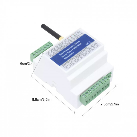 GSM Remote Relay Switch Access Controller T201 GSM Temperature-Alarm-Power-Status-Monitoring-Power-Failure SMS Alarm 2 Relay Out GSM Remote Relay Switch Access Controller T201 GSM Temperature-Alarm-Power-Status-Monitoring-Power-Failure SMS Alarm 2 Relay Out
