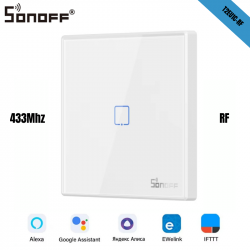 Interrupteur tactile RF 433 mhz Sonoff T2EU1C-RF 1 voie Interrupteur tactile RF 433 mhz Sonoff T2EU1C-RF 1 voie