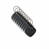 TAG RFID key ring 125Khz crafter color grey (with printed serial number)