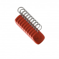 TAG RFID key ring 125Khz crafter color red (with printed serial number)
