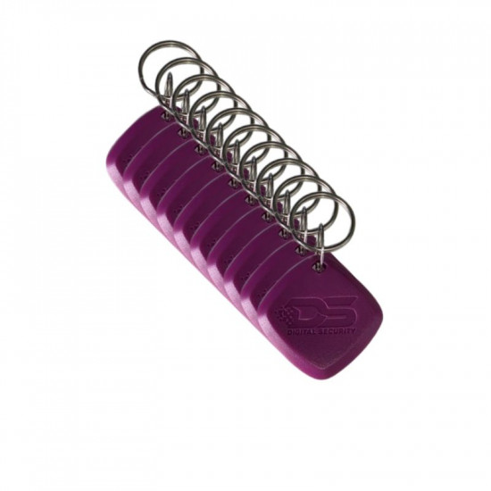 TAG Porte clés RFID 125Khz crafter couleur Violet ( avec numero de série imprimé) TAG Porte clés RFID 125Khz crafter couleur Violet ( avec numero de série imprimé)
