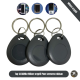 TAG Mifare 13.56Mhz With printed code Compatible with Robisan lock Encrypted Not copyable black