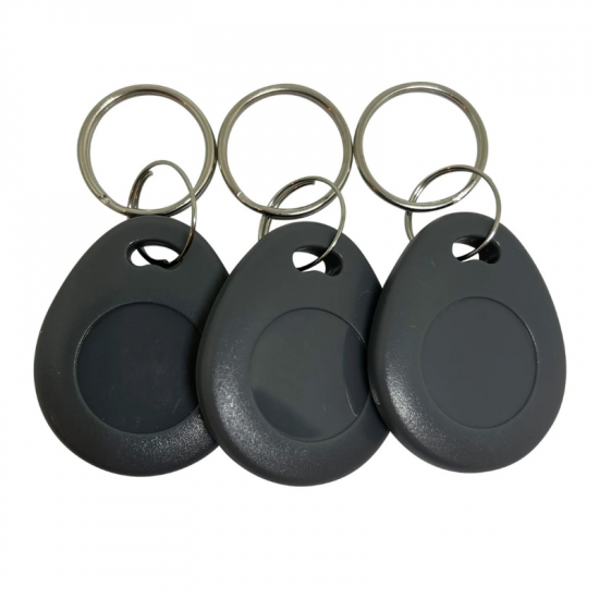 TAG Mifare 13.56Mhz With printed code Compatible with Robisan lock Encrypted Not copyable black