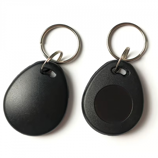 TAG Mifare 13.56Mhz With printed code Compatible with Robisan lock Encrypted Not copyable black