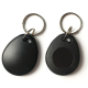 TAG Mifare 13.56Mhz With printed code Compatible with Robisan lock Encrypted Not copyable black