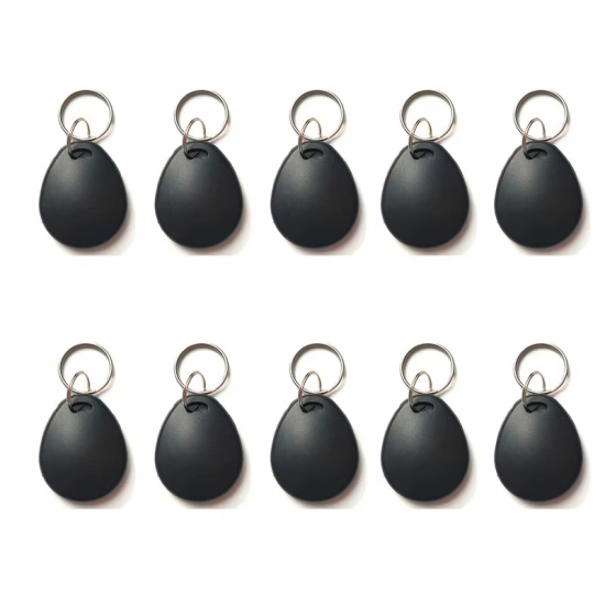 TAG Mifare 13.56Mhz With printed code Compatible with Robisan lock Encrypted Not copyable black