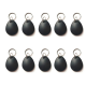 TAG Mifare 13.56Mhz With printed code Compatible with Robisan lock Encrypted Not copyable black