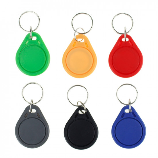 TAG RFID keyfobs 13.56 MHz keychains NFC tags ISO14443A MF Classic&reg 1k nfc access control token smart keycard six colors