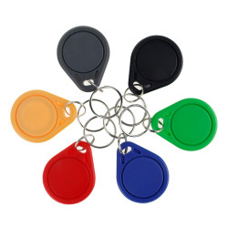 TAG RFID keyfobs 13.56 MHz keychains NFC tags ISO14443A MF Classic&reg 1k nfc access control token smart keycard six colors