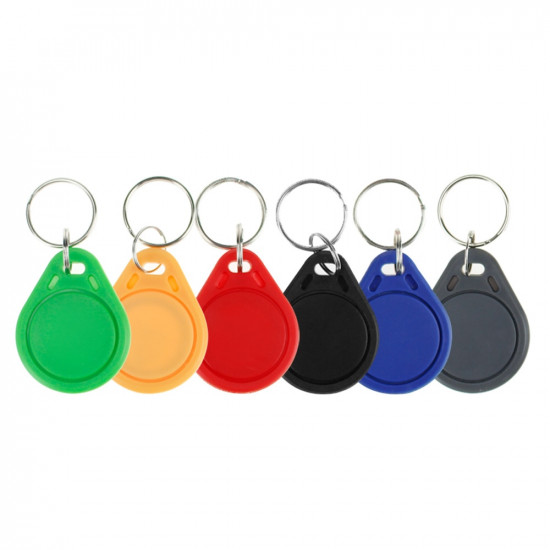 TAG RFID keyfobs 13.56 MHz keychains NFC tags ISO14443A MF Classic® 1k nfc access control token smart keycard six colors TAG RFID keyfobs 13.56 MHz keychains NFC tags ISO14443A MF Classic® 1k nfc access control token smart keycard six colors