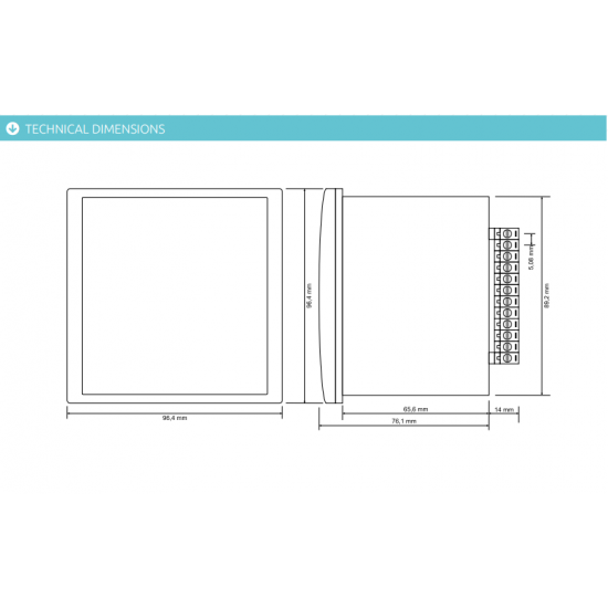 RELAIS MONOPHASÉ POUR LA COMMANDE DU MOTEUR ET DE LA POMPE TENSE MDK-02 