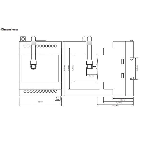 Système de contrôle automatique de stockage de puits basé sur GSM TENSE GSM-MOD-TR-RC