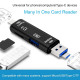 Lecteur de cartes mémoire OTG multifonction 5 en 1 Usb 3.0 Type C Lecteur de cartes mémoire OTG multifonction 5 en 1 Usb 3.0 Type C
