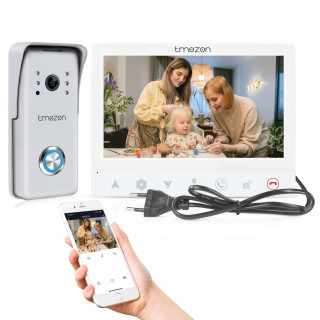 TMEZON Visiophone connecté 2 Fils,1080P Interphone Vidéo WiFi avec