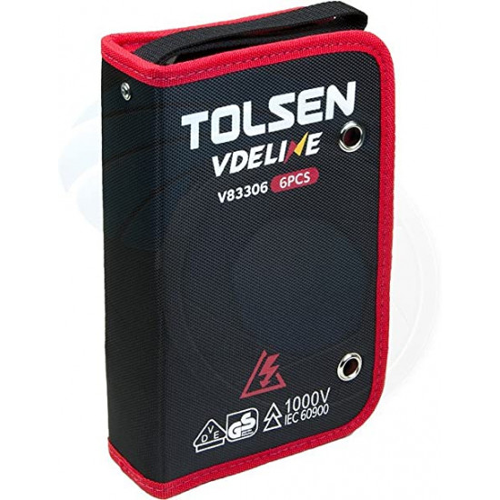 Jeu de tournevis et pinces isolant 1000V 6PCS TOLSEN V83306