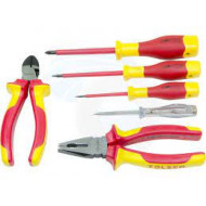 Jeu de tournevis et pinces isolant 1000V 6PCS TOLSEN V83306 Jeu de tournevis et pinces isolant 1000V 6PCS TOLSEN V83306