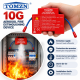 Dispositif ignifuge à double ligne automatique 10g, dispositif d'extinction d'incendie, montage sur rail DIN TOMZN TOFS-QRR0.01G/S 10G
