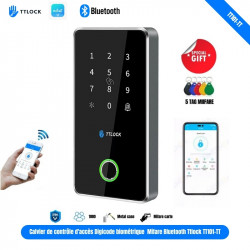 Calvier de contrôle d'accès Digicode biométrique  Mifare Bluetooth Ttlock TT101-TT
