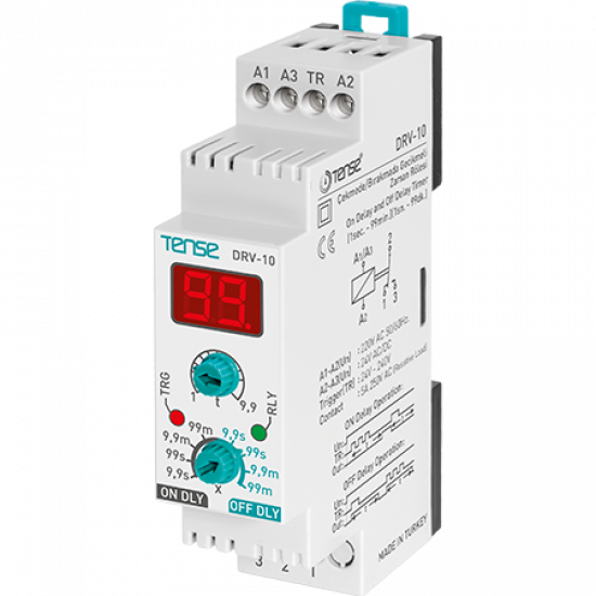 TENSE DRV-10 ON & OFF Delay Digital Timer (with Trigger) TENSE DRV-10 ON & OFF Delay Digital Timer (with Trigger)
