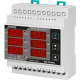 MULTIMETRE ELECTRONIQUE  MODULAIRE : VOLTMETRE + AMPERMETRE + FREQUENCEMETRE NUMERIQUE SYR  SUR RAIL