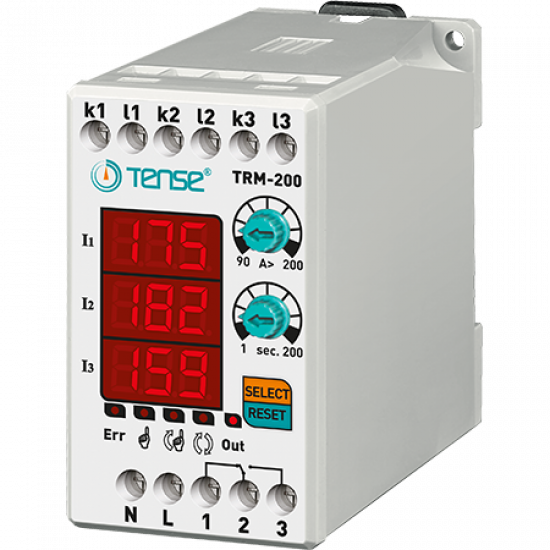 Relais de surcharge Numérique  90-200A  TENSE TRM-200