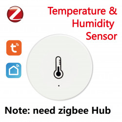 Moniteur intelligent de température et d'humidité WiFi : Tuya sans fil avec  alertes de notification d'application, thermomètre hygromètre WiFi pour la  maison, le garage des animaux domestiques avec écran LCD, compatible avec