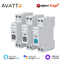 Disjoncteur intélligent  Zigbee avec compteur d'énergie AVATTO ZCB02-WM Disjoncteur intélligent  Zigbee avec compteur d'énergie AVATTO ZCB02-WM