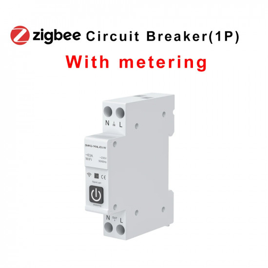 Disjoncteur intélligent  Zigbee avec compteur d'énergie AVATTO ZCB02-WM