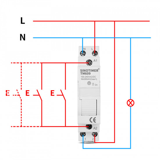 Télérupteur / contacteur WiFi DIN 16A compatible Tuya Smart Life avec mémoire interne Télérupteur / contacteur WiFi DIN 16A compatible Tuya Smart Life avec mémoire interne
