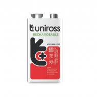 Pile Rechargeable NI-MH UNIROSS HYBRIO 9V 200mAh