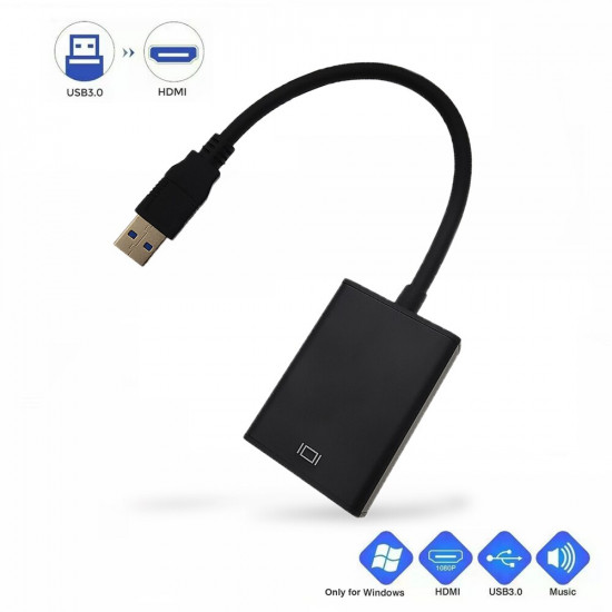HD 1080P USB 3.0 to HDMI-Compatible Converter HD 1080P USB 3.0 to HDMI-Compatible Converter