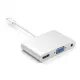 Adaptateur 3 en 1 USB C compatible HDMI de type c vers compatible HDMI Convertisseur audio vidéo VGA Adaptateur 3 en 1 USB C compatible HDMI de type c vers compatible HDMI Convertisseur audio vidéo VGA