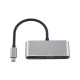 Adaptateur 3 en 1 USB C compatible HDMI de type c vers compatible HDMI Convertisseur audio vidéo VGA