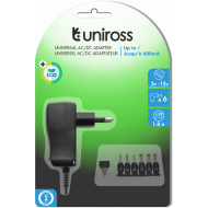 Adaptateur Universelle Ac/Dc 600Ma 18.0W Max Uniross USMPS004EU Adaptateur Universelle Ac/Dc 600Ma 18.0W Max Uniross USMPS004EU