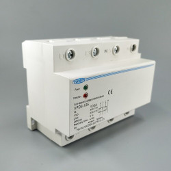 100A 380V Three Phase four wire Din rail automatic recovery over voltage and under voltage protective protection relay