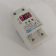 automatic reconnect over and under voltage protection protective device relay with Voltmeter voltage monitor 60 A 220 V automatic reconnect over and under voltage protection protective device relay with Voltmeter voltage monitor 60 A 220 V
