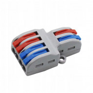 Répartiteur  de fils électrique connecteur rapide 2entrés 4 sorties WAGO: LT-422 Répartiteur  de fils électrique connecteur rapide 2entrés 4 sorties WAGO: LT-422