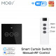 Connected and intelligent black zigbee touch switch for curtains and electric shutters loratap zigbee Connected and intelligent black zigbee touch switch for curtains and electric shutters loratap zigbee