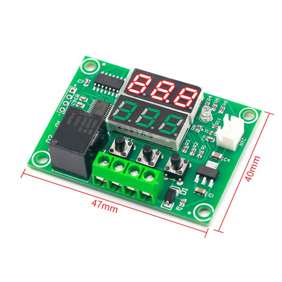 Dual LED Digital Display Thermostat Temperature Controller XH-W1219 DC 12V