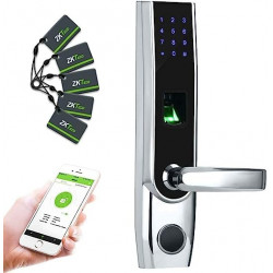 Serrure Biométrique ZKTeco TL400B  empreinte , carte , code , clé et application bluetooth  Serrure Biométrique ZKTeco TL400B  empreinte , carte , code , clé et application bluetooth