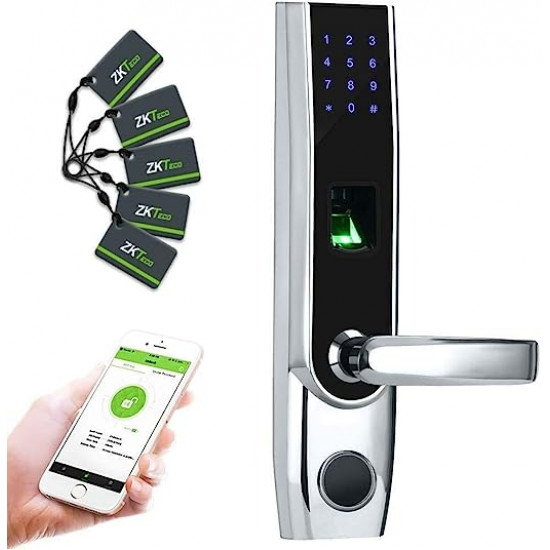 Serrure Biométrique ZKTeco TL400B empreinte , carte , code , clé et application bluetooth Serrure Biométrique ZKTeco TL400B empreinte , carte , code , clé et application bluetooth